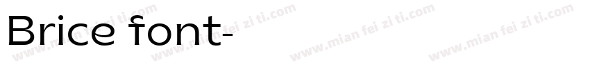 Brice font字体转换